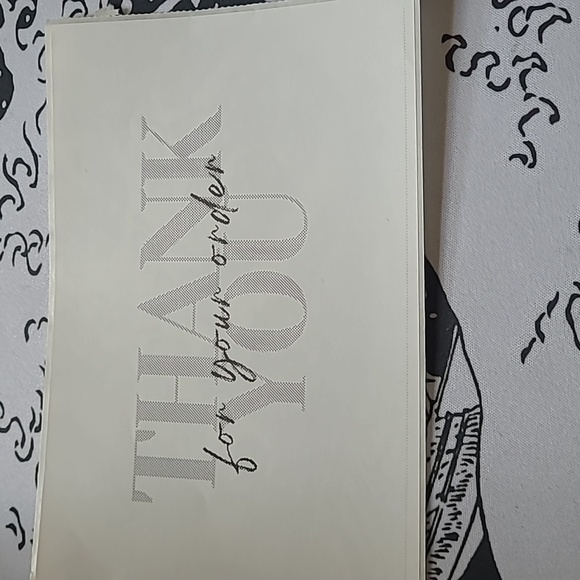 50 4x6 Simplistic Bold Letter Thank You Notes Labels - Picture 2 of 2